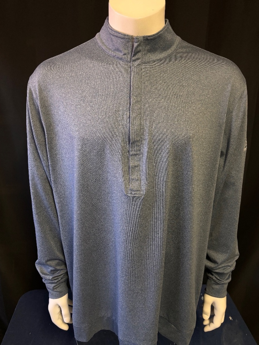 Mens XXL Matte Grey quarter zip golf jacket